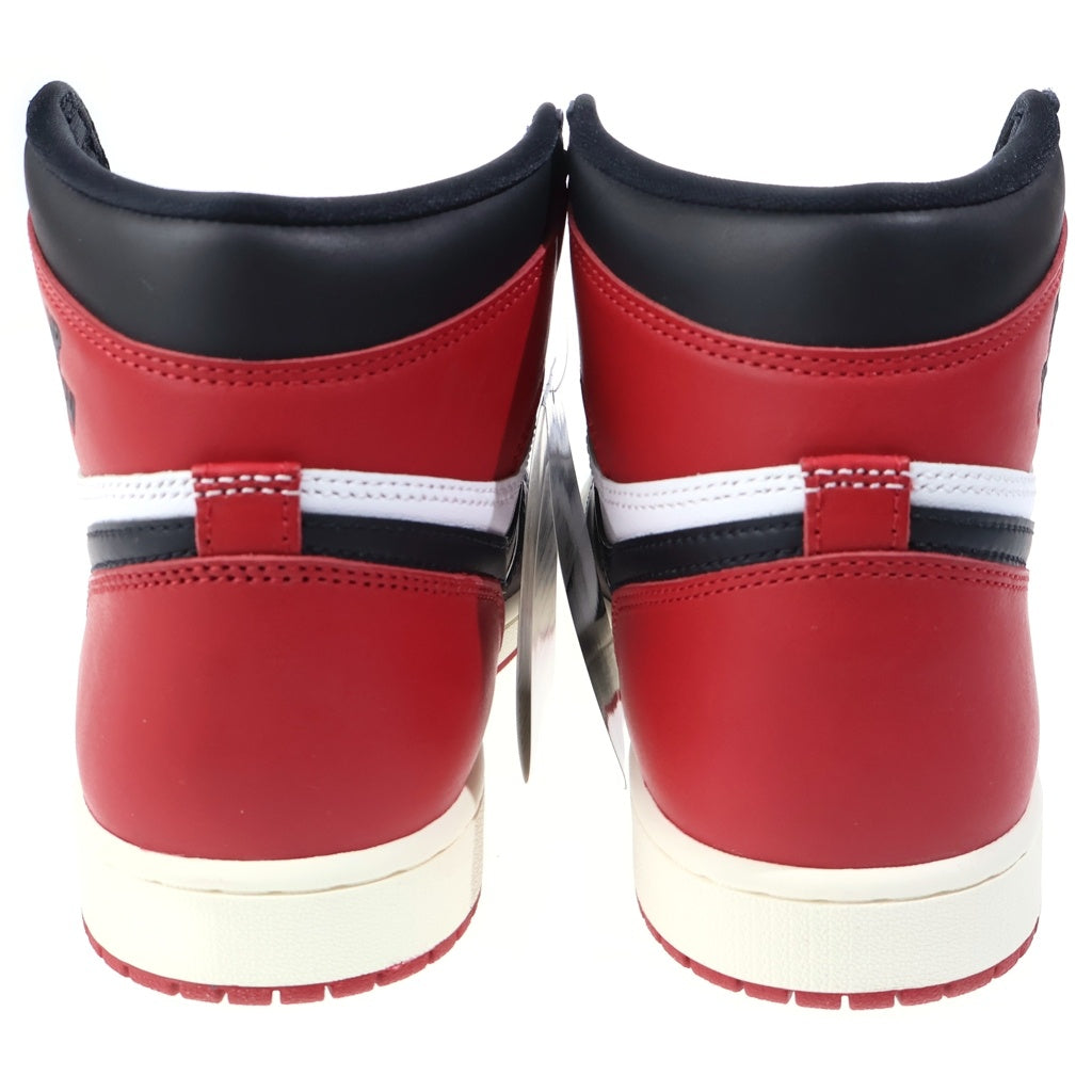 NIKE(ナイキ) AIR JORDAN 1 RETRO HIGH OG BLACK TOE REIMAGINED エアジョーダン1ハイカットスニーカー ブラック/ホワイト US9/27cm DZ5485-106