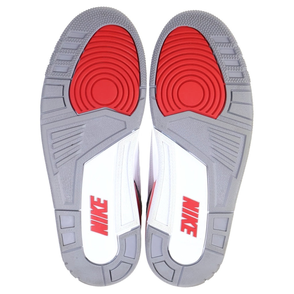 NIKE(ナイキ) AIR JORDAN 3 RETRO エアジョーダン 3 レトロ ファイヤーレッド ハイカットスニーカー ホワイト/レッド US9.5/27.5cm DN3707-160