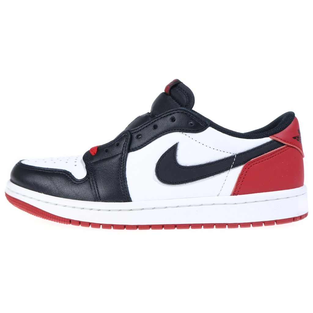 NIKE(ナイキ) AIR JORDAN 1 RETRO LOW OG BLACK TOE エアジョーダン1 ロー ブラックトゥ ローカットスニーカー ホワイト/ブラック/レッド US8.5/26.5cm CZ0790-106