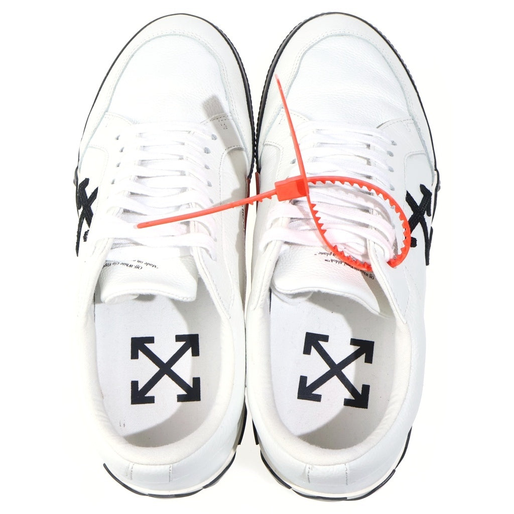 OFF-WHITE(オフホワイト) 19AW LOW VULCANIZED バルカナイズド アロー レザー ローカットスニーカー ホワイト OMIA085F19D680011001