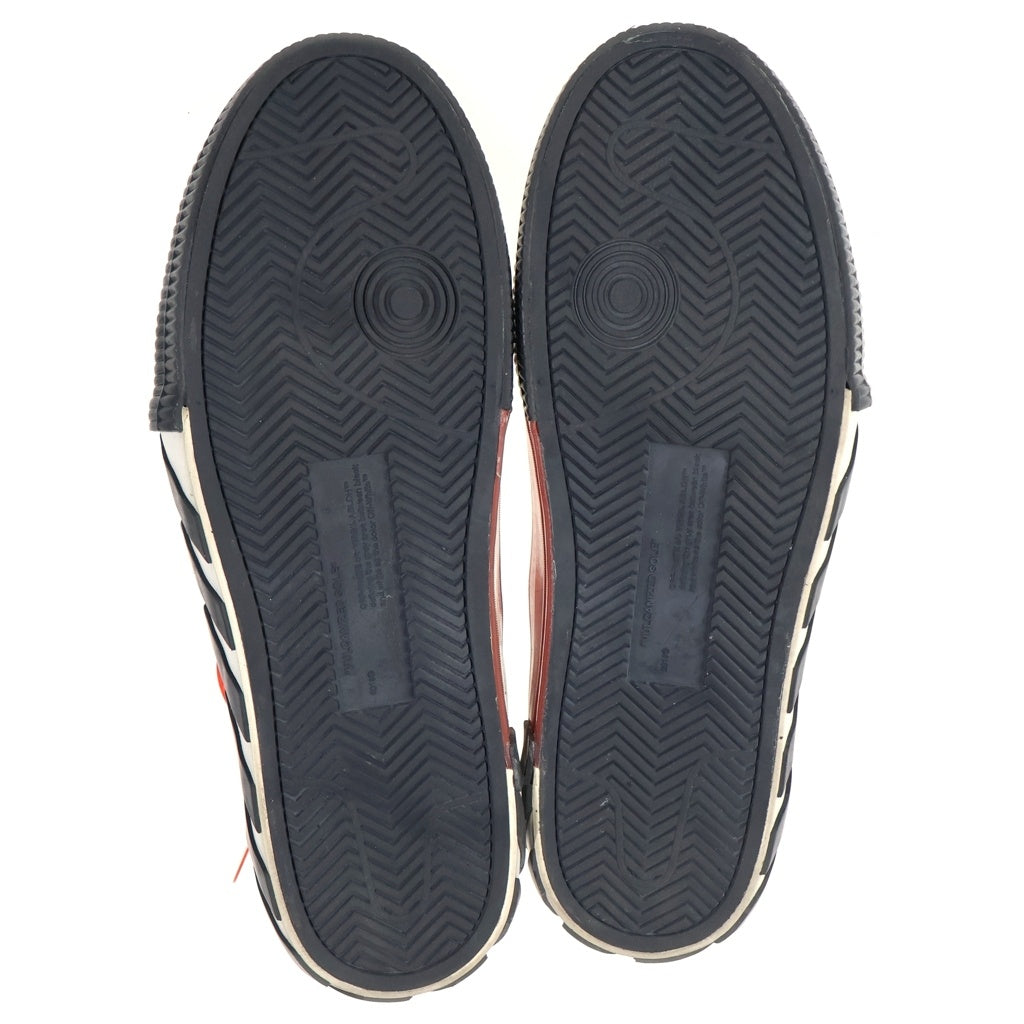OFF-WHITE(オフホワイト) 19AW LOW VULCANIZED バルカナイズド アロー レザー ローカットスニーカー ホワイト OMIA085F19D680011001