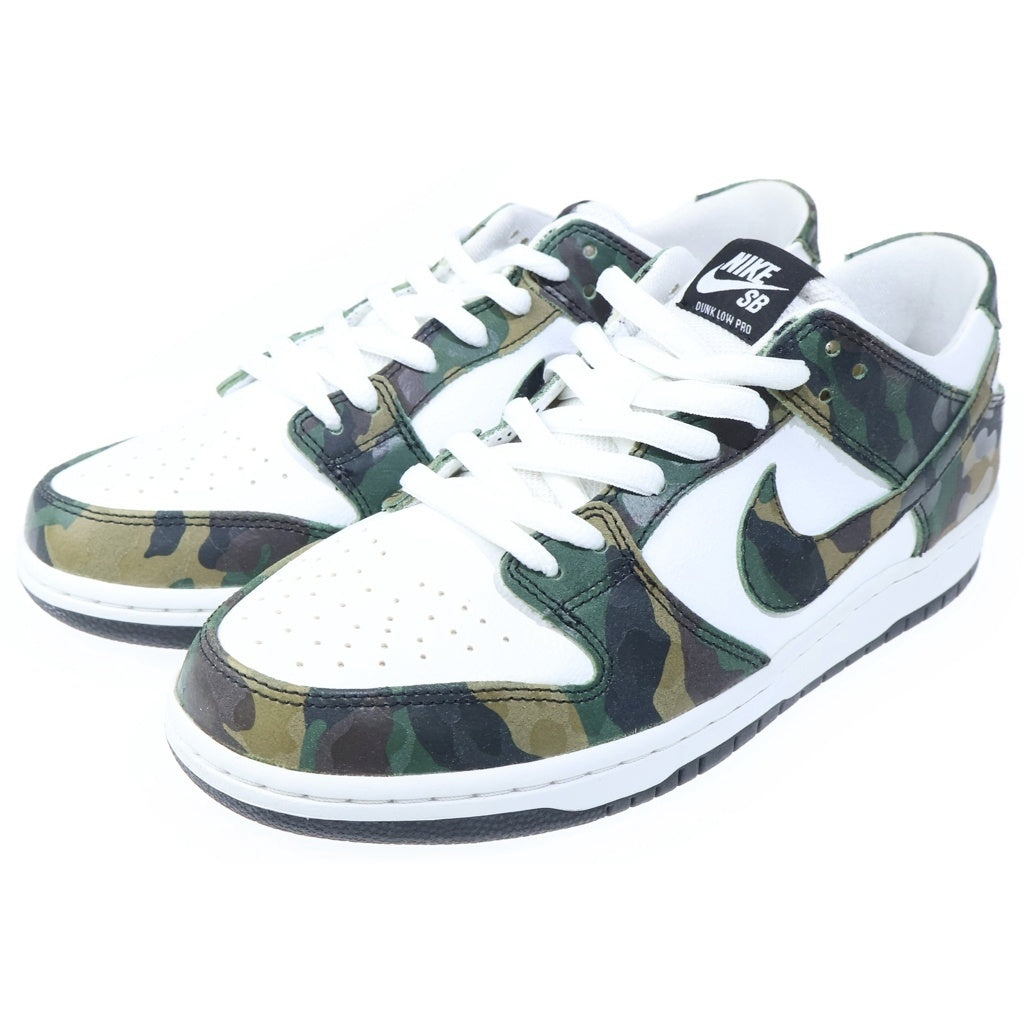 NIKE SB(ナイキエスビー) DUNK LOW PRO CAMO LEGION GREEN 854866-331 ダンク プロ カモ レギオン グリーン ローカットスニーカー ホワイト/カーキ US11/29cm