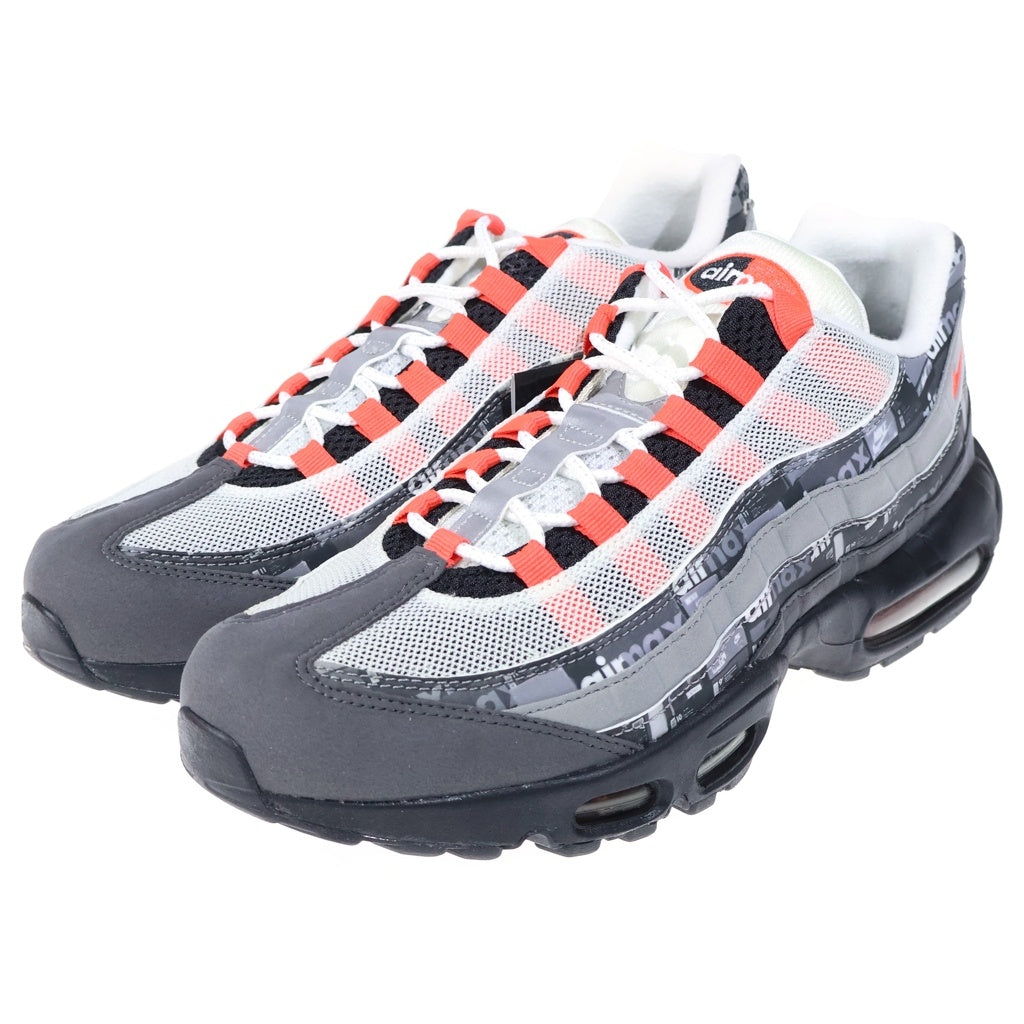 NIKE(ナイキ) ×atmos AIR MAX 95 RED WE LOVE NIKE AQ0925-002 アトモス エアマックス95 レッド ウィーラブナイキ ローカットスニーカー グレー/レッド US11/29cm