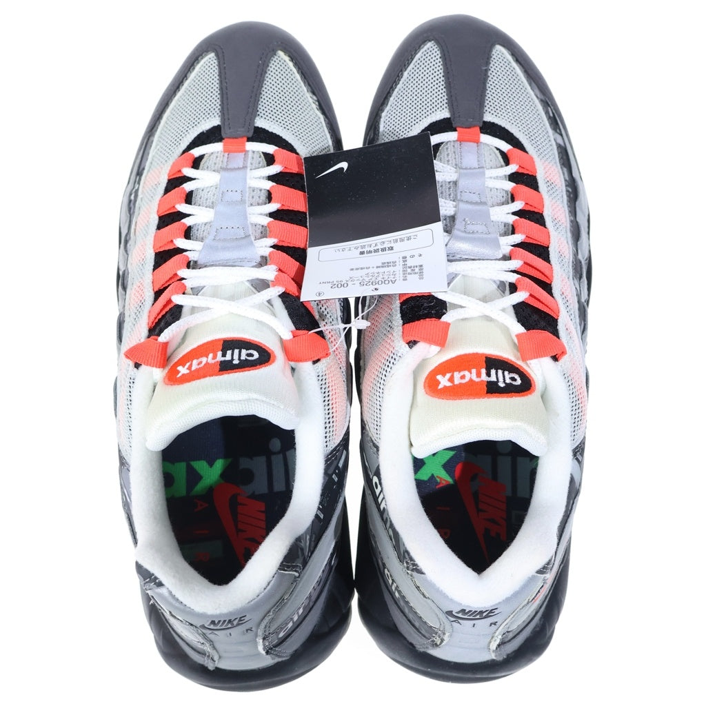 NIKE(ナイキ) ×atmos AIR MAX 95 RED WE LOVE NIKE AQ0925-002 アトモス エアマックス95 レッド ウィーラブナイキ ローカットスニーカー グレー/レッド US11/29cm