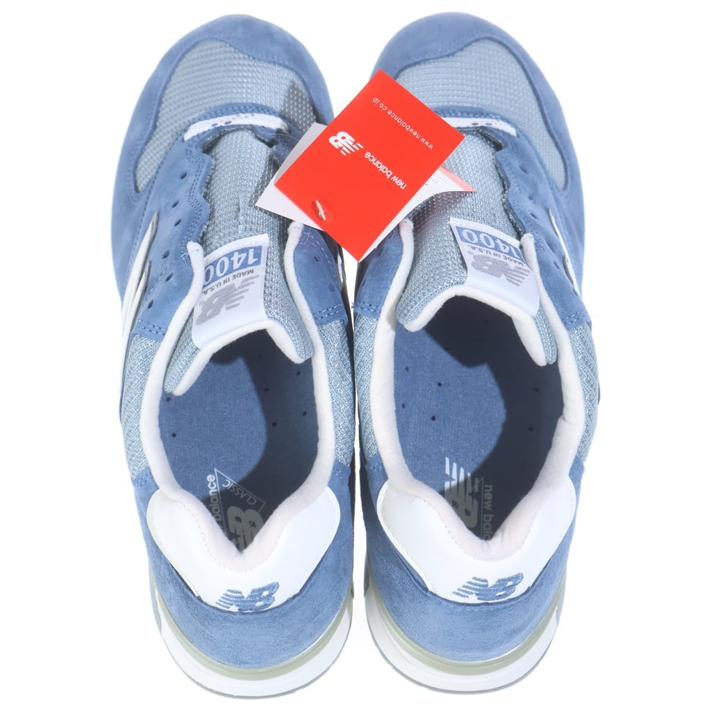 New Balance(ニューバランス) M1400CH スウェードレザー メッシュ ローカットスニーカー ブルー US10.5/28.5cm