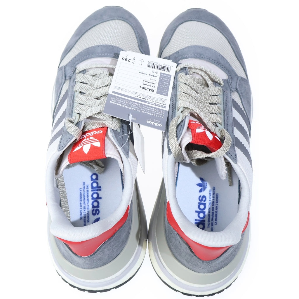 adidas(アディダス) ZX 500 RM レザー メッシュ ローカットスニーカー グレー US11.5/29.5cm B42204