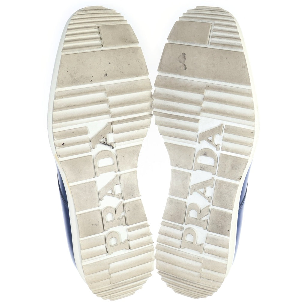 PRADA(プラダ) SPAZZOLATO ROIS ポリッシュドレザー プレーントゥ ダービーシューズ ローカットスニーカー ネイビー 2EE092