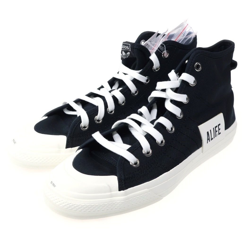 adidas(アディダス) ×ALIFE CONSORTIUM NIZZA HI エーライフ コンソーシアム ニッツァ ハイカットスニーカー ブラック US11/29cm FX2623