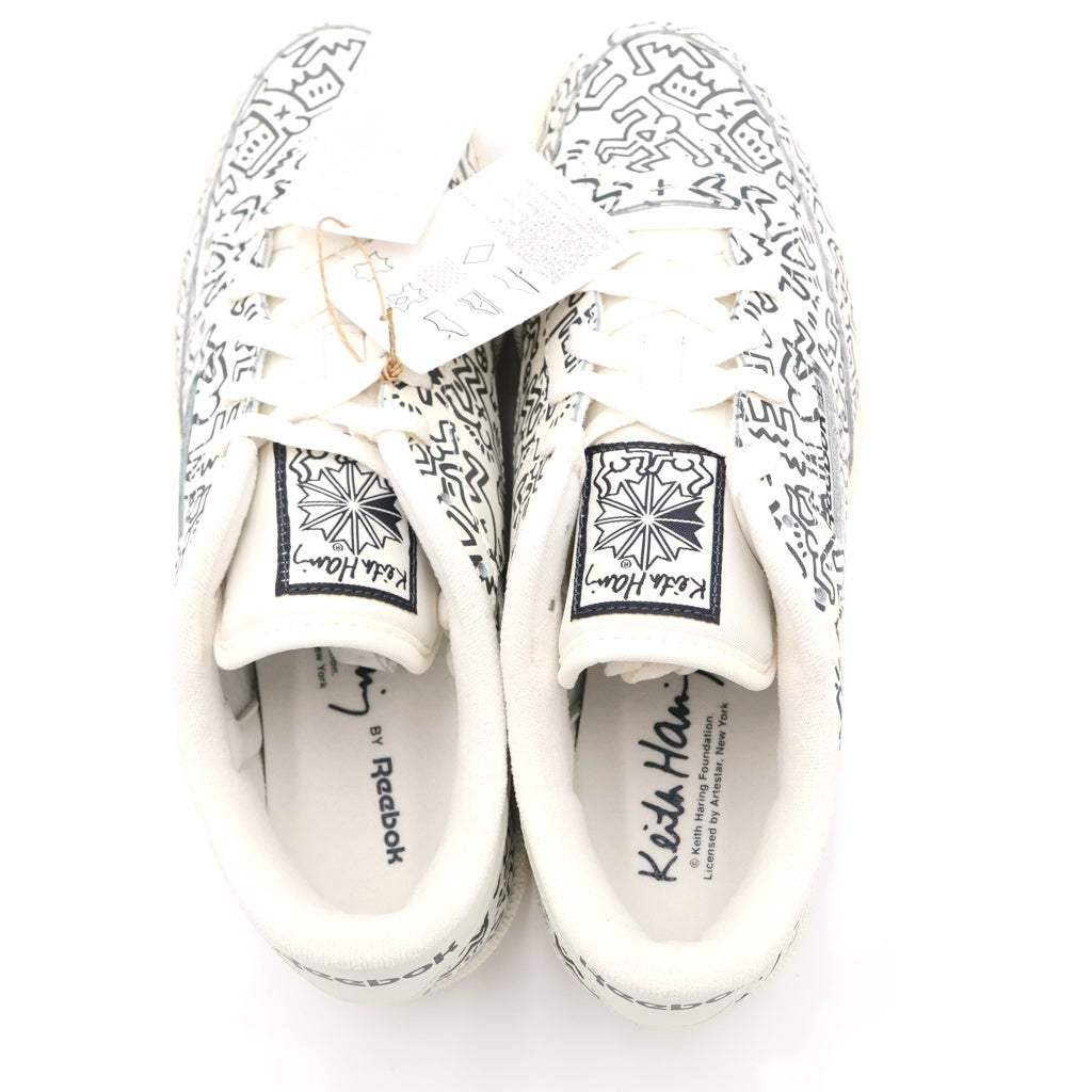 Reebok(リーボック) ×KEITH HARING CLASSIC CLUB C キースへリング クラシック クラブC ローカットスニーカー ホワイト/ブラック US11/29cm GZ1458