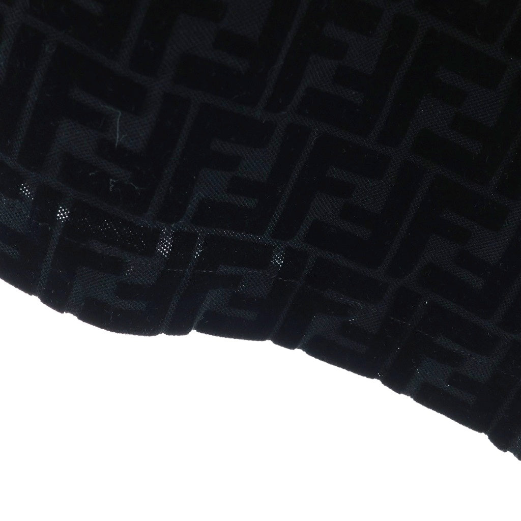 FENDI(フェンディ) 21SS FFズッカ柄 ベロア ショートパンツ ハーフパンツ ショートパンツ ブラック FB0689 A7D5