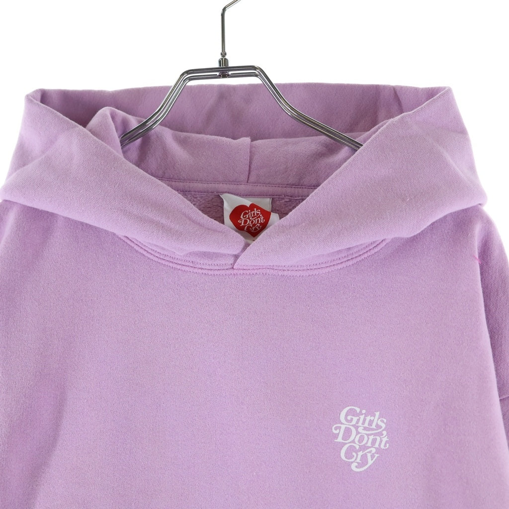 Girls Don't Cry(ガールズドントクライ) Logo Sweat Pullover Parka ロゴ スウェットプルオーバーパーカー ピンク