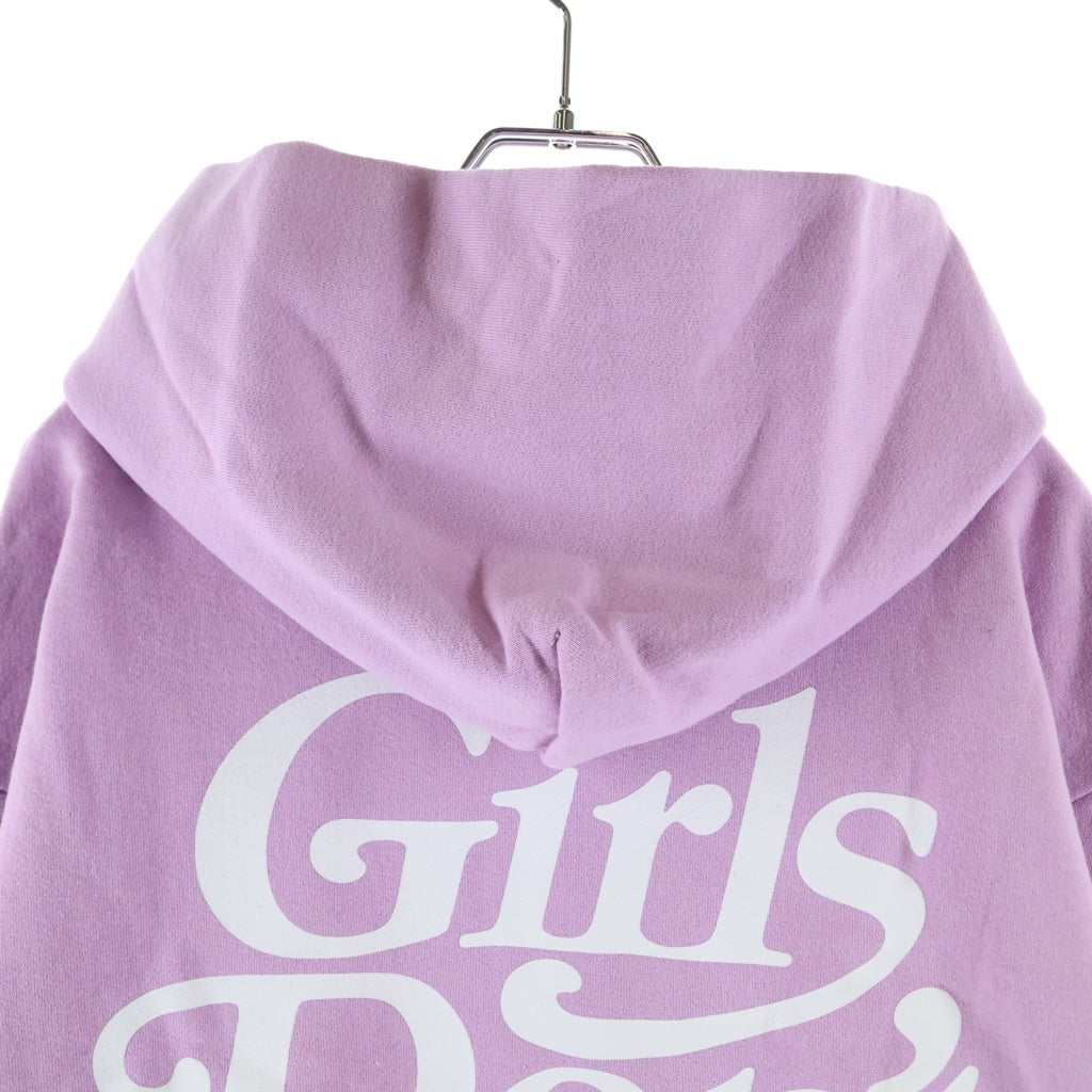 Girls Don't Cry(ガールズドントクライ) Logo Sweat Pullover Parka ロゴ スウェットプルオーバーパーカー ピンク