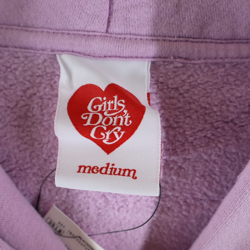 Girls Don't Cry(ガールズドントクライ) Logo Sweat Pullover Parka ロゴ スウェットプルオーバーパーカー ピンク