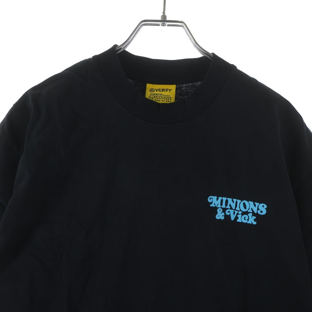 WASTED YOUTH(ウェイステッドユース) ×MINIONS VERDY VICK BOX SET ミニオンズ ヴェルディ ヴィック ボックス セット ロゴプリント クルーネック 半袖Tシャツ カットソー ブラック