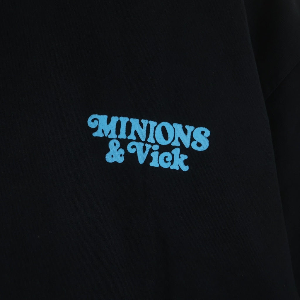 WASTED YOUTH(ウェイステッドユース) ×MINIONS VERDY VICK BOX SET ミニオンズ ヴェルディ ヴィック ボックス セット ロゴプリント クルーネック 半袖Tシャツ カットソー ブラック