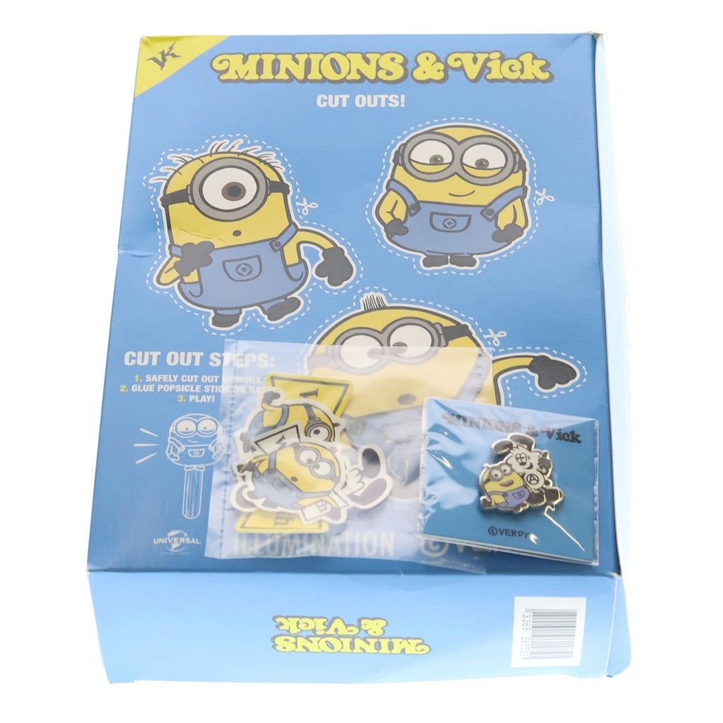 WASTED YOUTH(ウェイステッドユース) ×MINIONS VERDY VICK BOX SET ミニオンズ ヴェルディ ヴィック ボックス セット ロゴプリント クルーネック 半袖Tシャツ カットソー ブラック