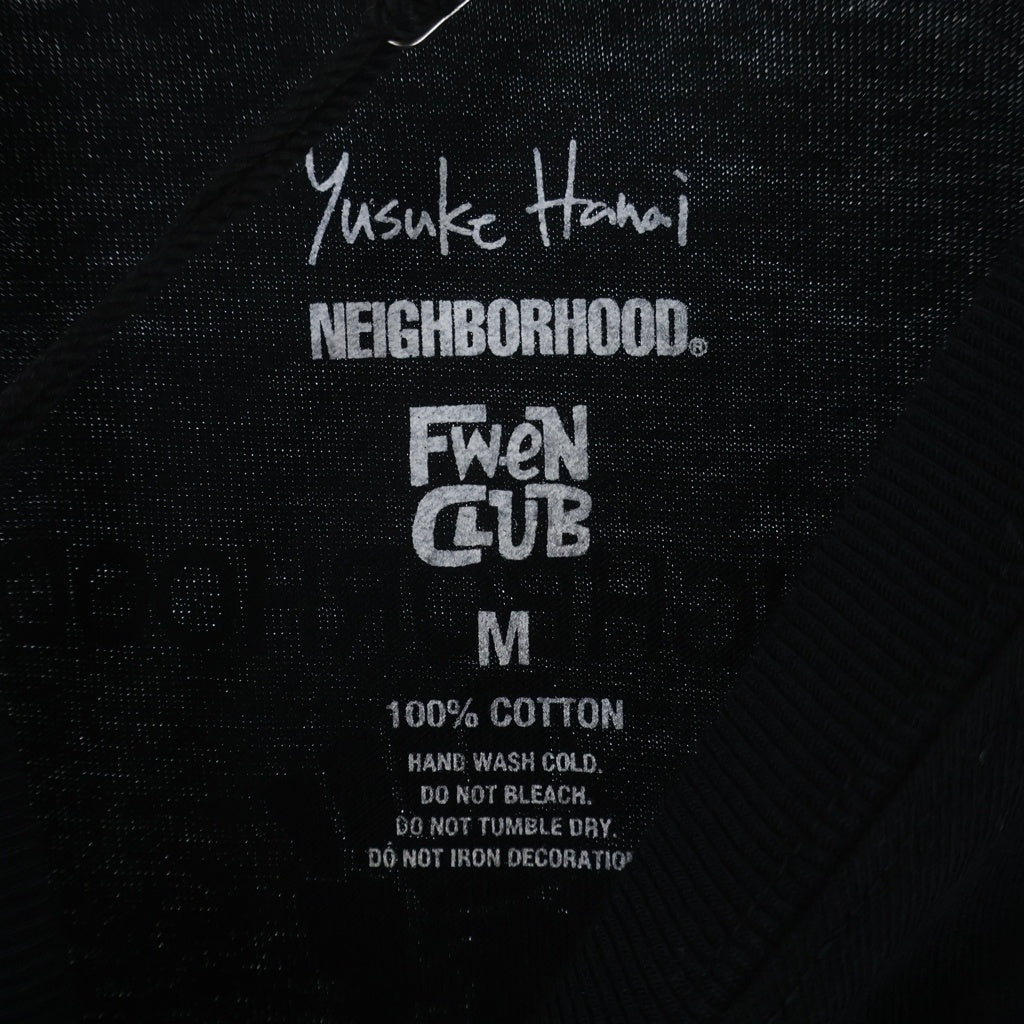 NEIGHBORHOOD(ネイバーフッド) 23AW ×YUSUKE HANAI 花井祐介 フロントプリント 半袖Tシャツ ブラック 232PCFYN-ST01S
