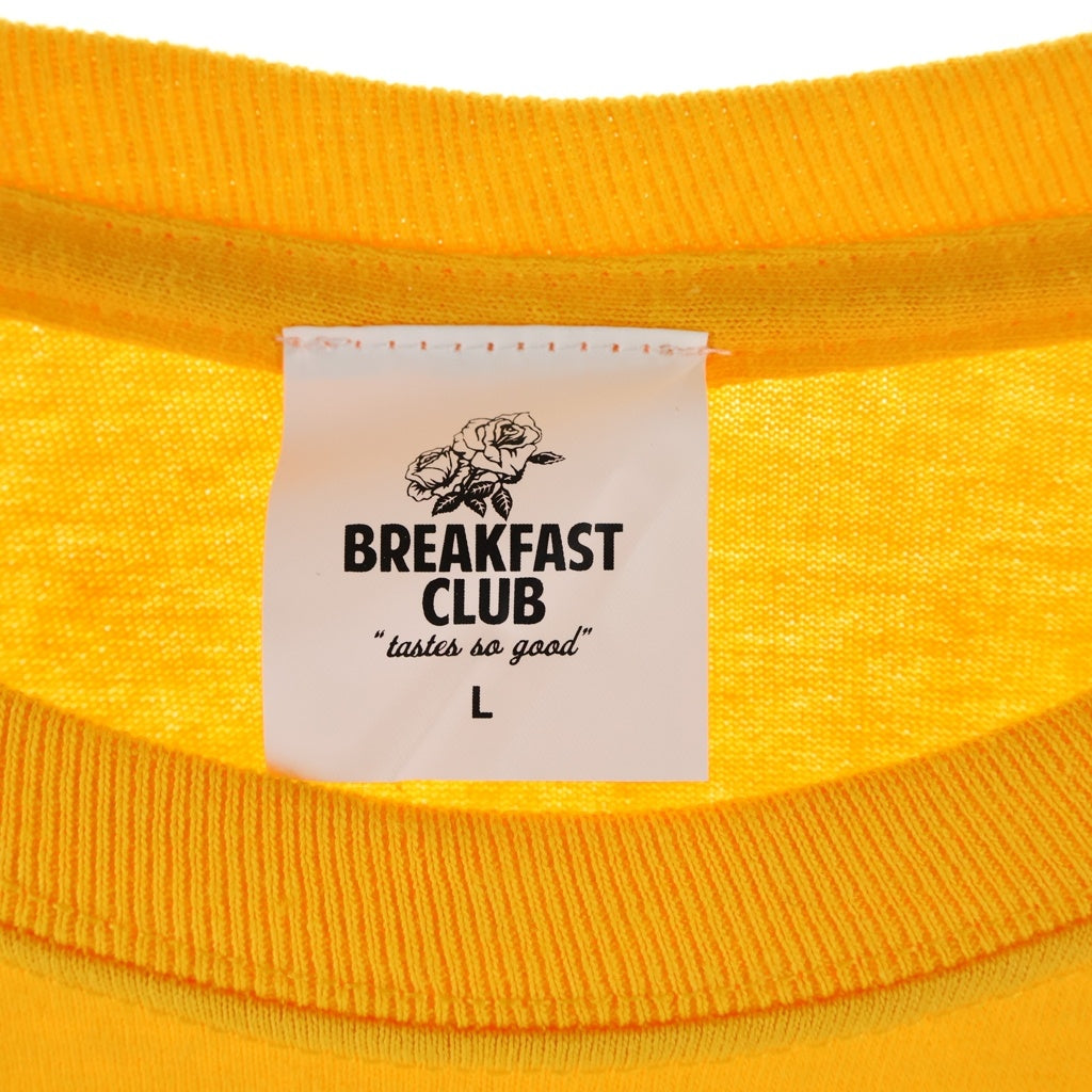 WASTED YOUTH(ウェイステッドユース) ×BREAKFAST CLUB LS Tee ブレイクファーストクラブ 長袖Tシャツ ロンT イエロー
