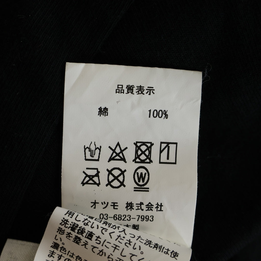 WASTED YOUTH(ウェイステッドユース) 23SS ×Budweiser LS Tee バドワイザー ロゴプリント クルーネック 長袖Tシャツ カットソー ブラック