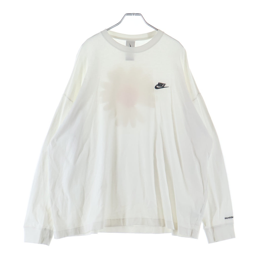 NIKE(ナイキ) ×peaceminusone NRG CF L/S TEE ピースマイナスワン バックプリント クルーネック 長袖Tシャツ カットソー ホワイト DR0097-100