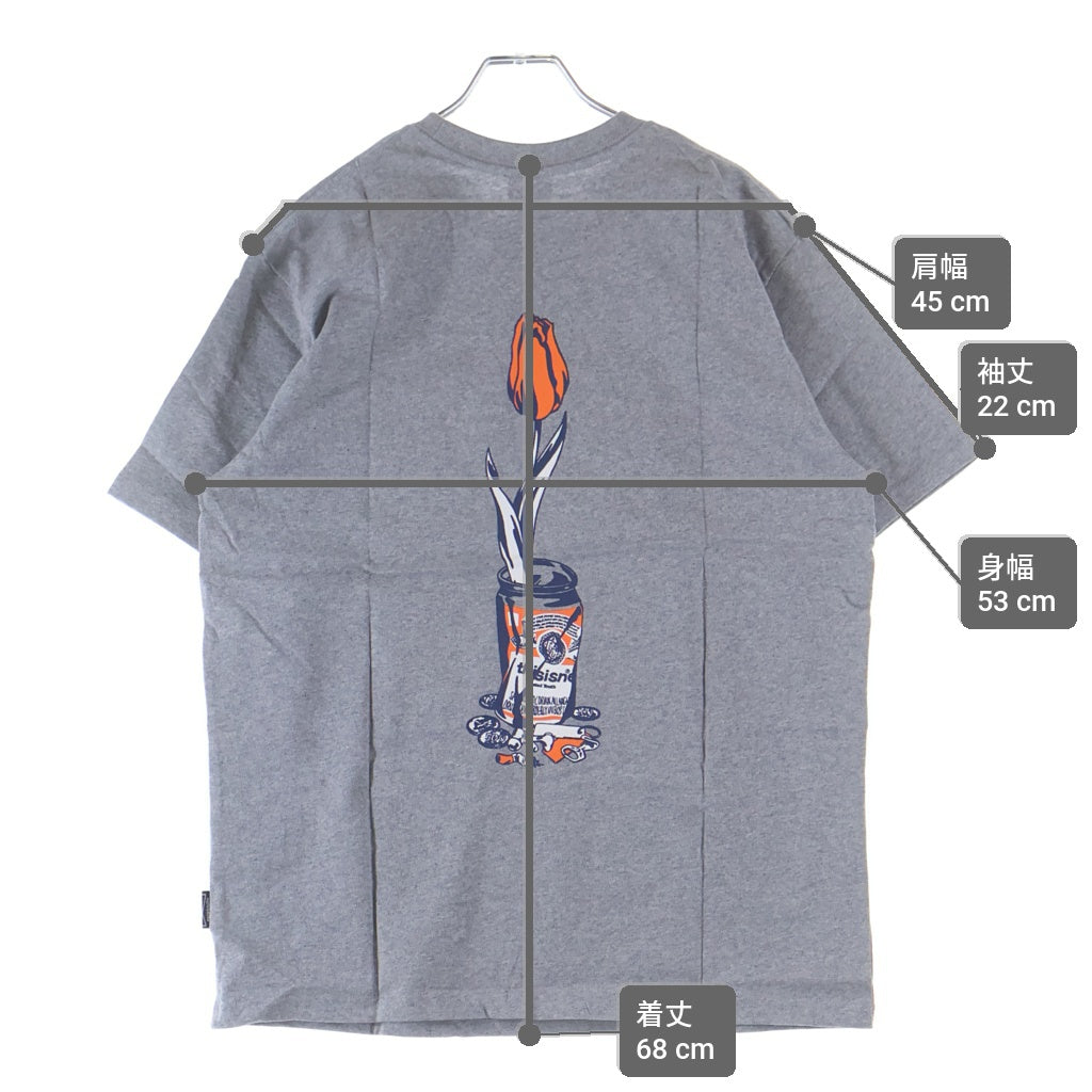 WASTED YOUTH(ウェイステッドユース) ×thisisneverthat Logo S/S Tee ディスイズネバーザット ロゴ半袖Tシャツ グレー