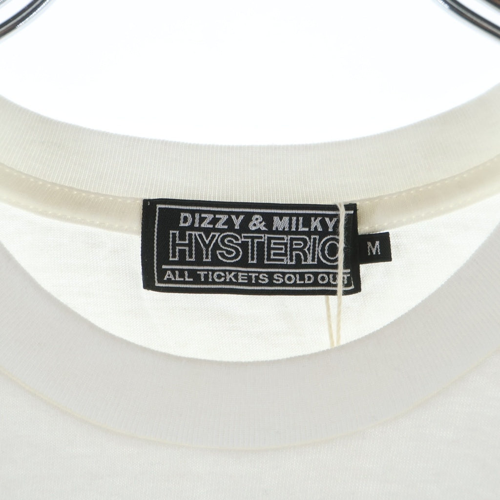 HYSTERIC GLAMOUR(ヒステリックグラマー) ×MINEDENIM マインデニム プリント半袖Tシャツ ホワイト MND-HYS005-00-M2