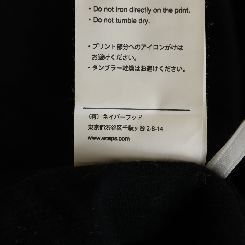 WTAPS(ダブルタップス) 22SS W_Lab Aoyama Tee 青山限定 ロゴプリント クルーネック 半袖Tシャツ カットソー ブラック