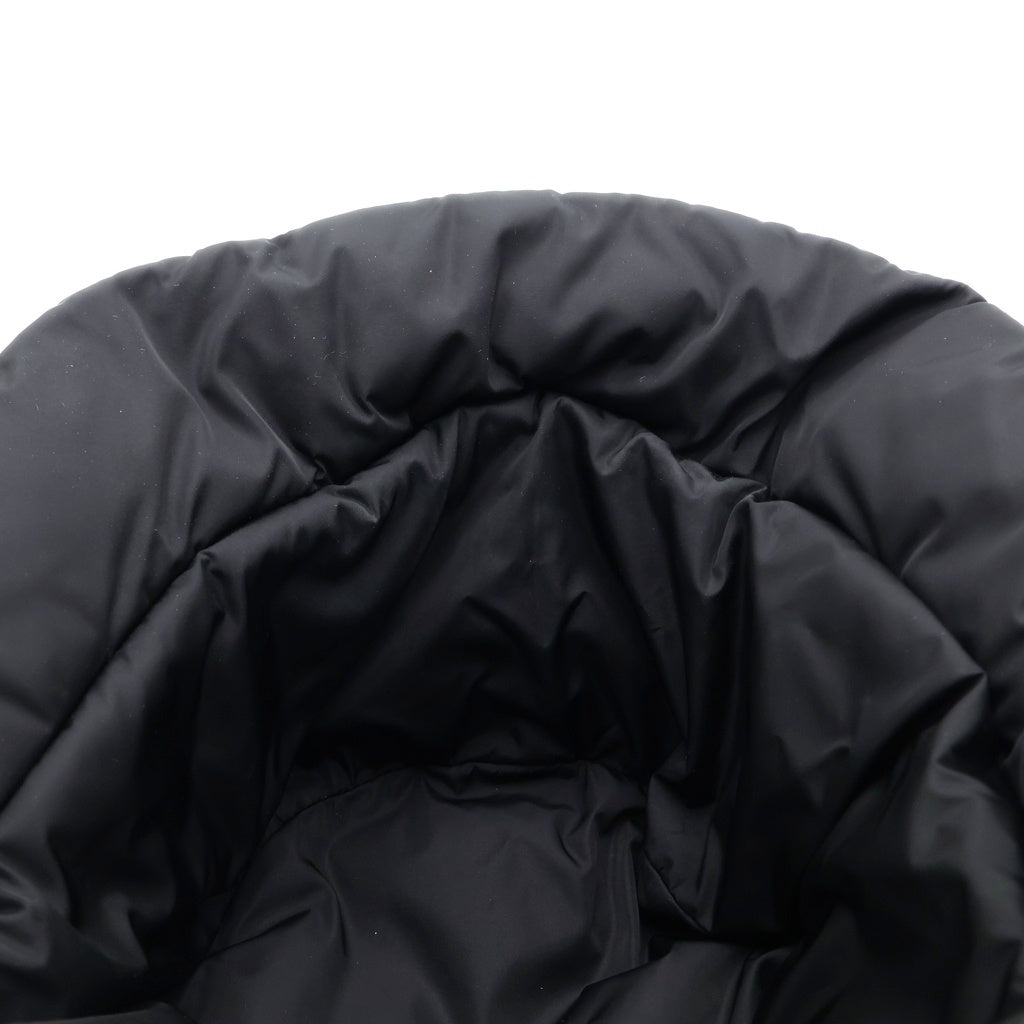 PRADA(プラダ) 22AW Padded Re-Nylon Bucket Hat パデッド リナイロンバケットハット 帽子 ロゴ ブラック 2HC252 IYK レディース