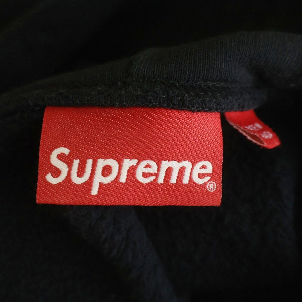 SUPREME(シュプリーム) 21SS Denim Logo Hooded Sweatshirt デニム ロゴ フーデッド スウェットシャツ プルオーバーパーカー ブラック