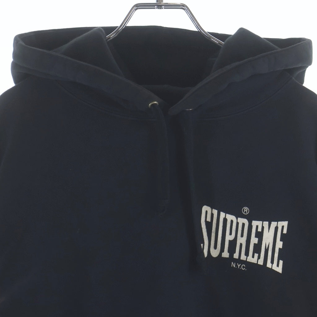 SUPREME(シュプリーム) 21AW Bleached Hooded Sweatshirt ブリーチド フーデッド スウェットシャツ プルオーバーパーカー ブラック