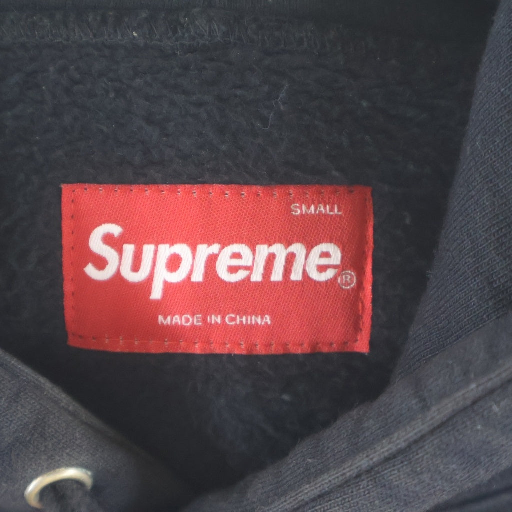 SUPREME(シュプリーム) 21AW Bleached Hooded Sweatshirt ブリーチド フーデッド スウェットシャツ プルオーバーパーカー ブラック