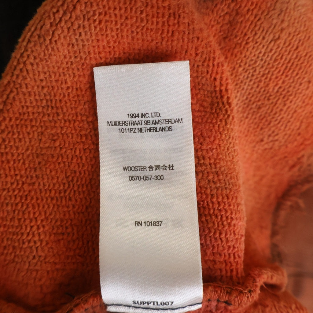 SUPREME(シュプリーム) 21AW Bleached Hooded Sweatshirt ブリーチド フーデッド スウェットシャツ プルオーバーパーカー ブラック