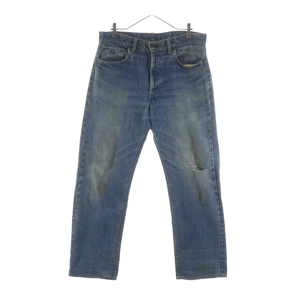 Levi's(リーバイス) 60-70S 505 BIG E ボタン裏刻印 5 ジップフライデニムパンツ ジーンズ 耳付き インディゴ