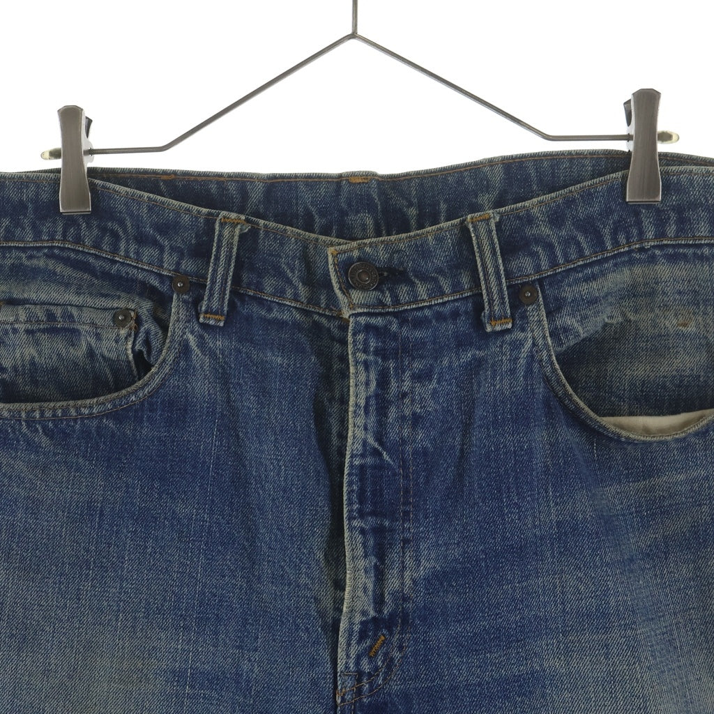 Levi's(リーバイス) 60-70S 505 BIG E ボタン裏刻印 5 ジップフライデニムパンツ ジーンズ 耳付き インディゴ