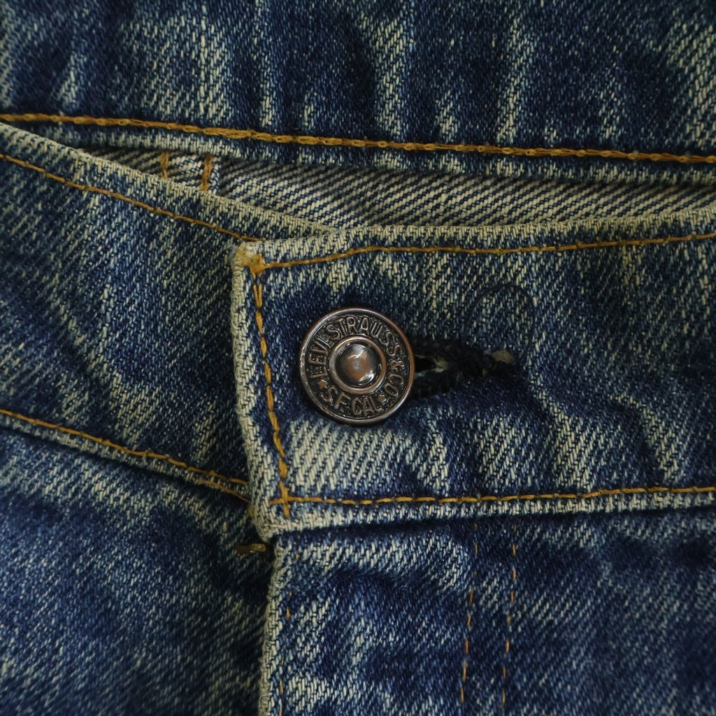 Levi's(リーバイス) 60-70S 505 BIG E ボタン裏刻印 5 ジップフライデニムパンツ ジーンズ 耳付き インディゴ