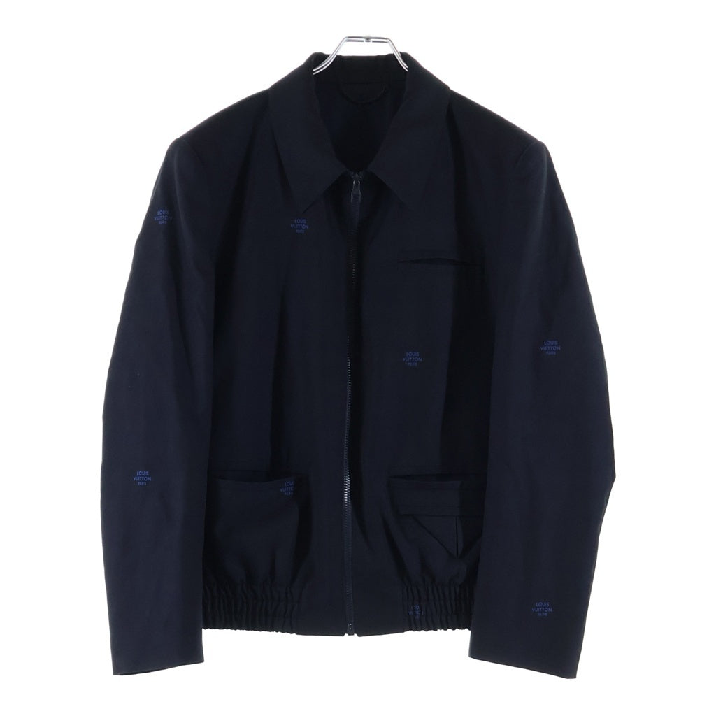 LOUIS VUITTON(ルイヴィトン) 22AW ダミエ ウール ジップジャケット スウィングトップ ブルゾン ブラック RM222F I50 HNFB1E