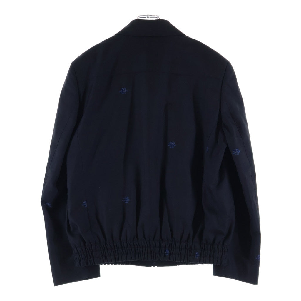 LOUIS VUITTON(ルイヴィトン) 22AW ダミエ ウール ジップジャケット スウィングトップ ブルゾン ブラック RM222F I50 HNFB1E