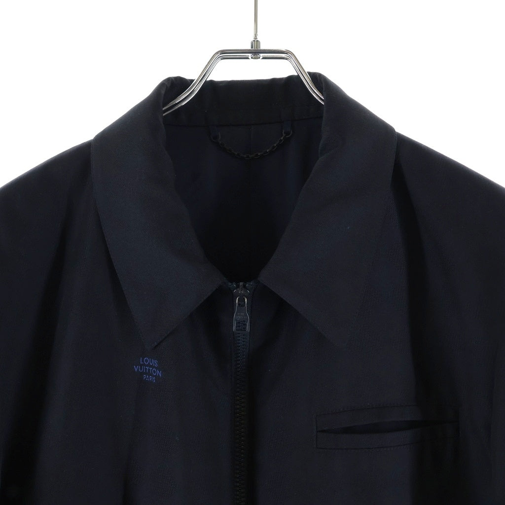 LOUIS VUITTON(ルイヴィトン) 22AW ダミエ ウール ジップジャケット スウィングトップ ブルゾン ブラック RM222F I50 HNFB1E