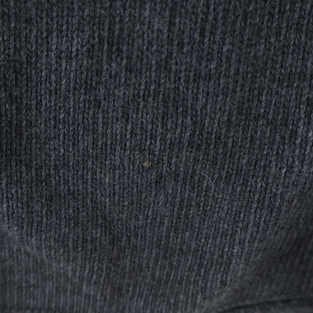 STONE ISLAND(ストーンアイランド) ラムウール ミドルゲージ クルーネック ニット セーター ブラック 6715539A3