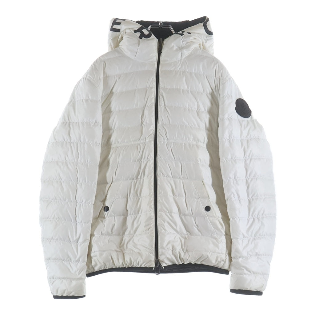 MONCLER(モンクレール) 21SS KRIM GIUBBOTTO フードロゴリバーシブルダウンジャケット ホワイト/ブラック G10911A52N70