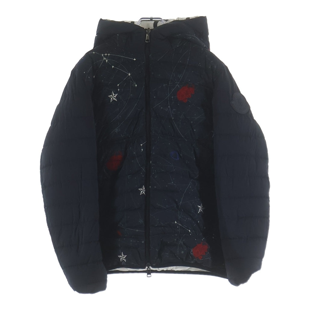 MONCLER(モンクレール) 21SS KRIM GIUBBOTTO フードロゴリバーシブルダウンジャケット ホワイト/ブラック G10911A52N70