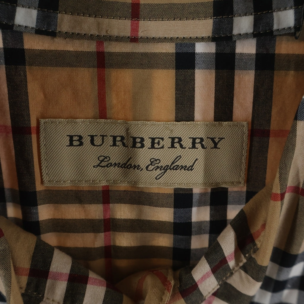 BURBERRY LONDON(バーバリーロンドン) ノバチェック 長袖シャツ ブラウン