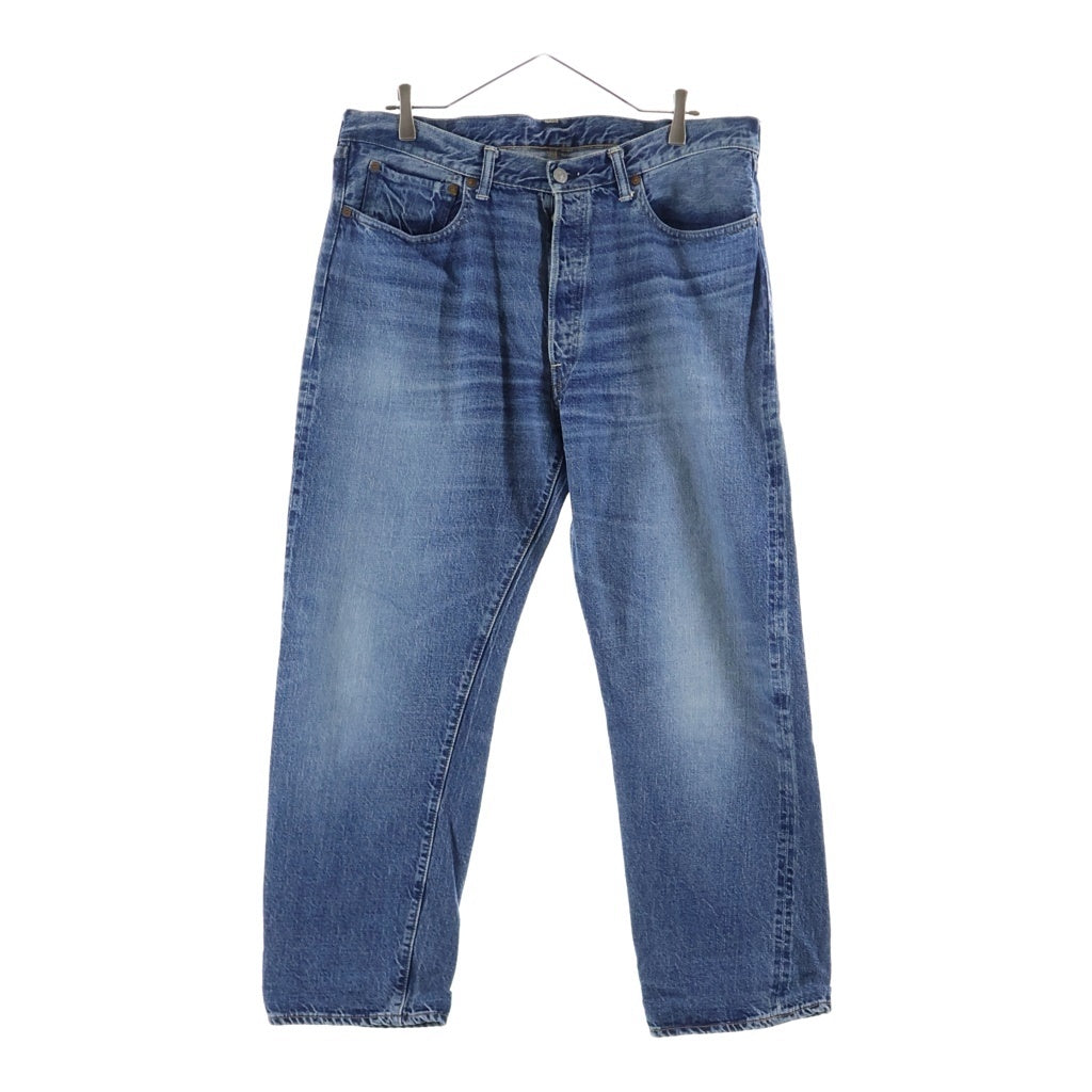 WAREHOUSE(ウェアハウス) 1101 USED WASH DENIM PANTS ウォッシュ加工 ボタンフライ デニム パンツ ライトブルー