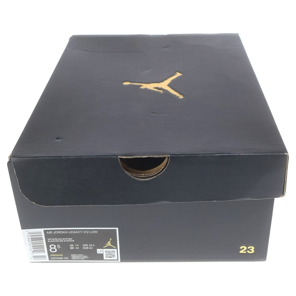 NIKE(ナイキ) AIR JORDAN LEGACY 312 LOW エアジョーダン レガシー 312 ローカットスニーカー ホワイト/レッド US8.5/26.5cm CD7069-116
