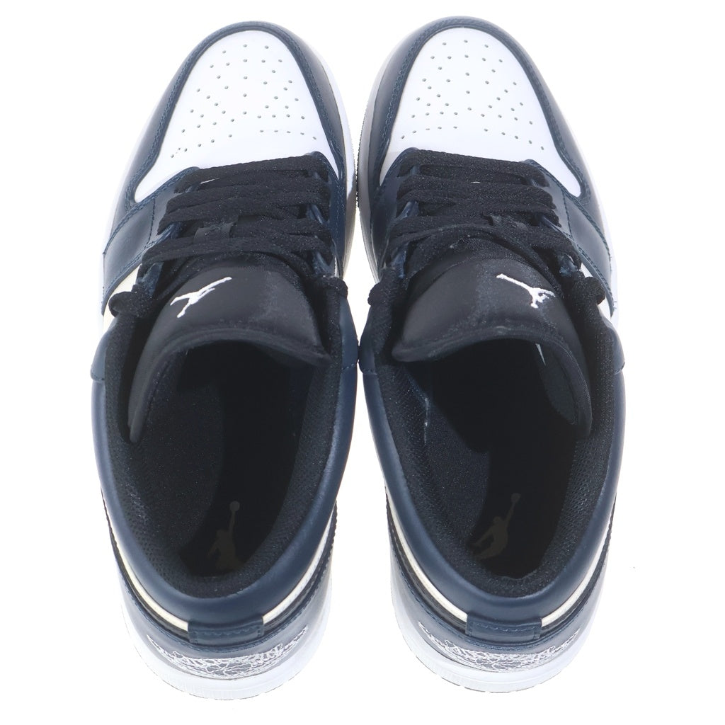 NIKE(ナイキ) AIR JORDAN 1 LOW DARK TEAL エア ジョーダン 1 ロー ダークティール ローカットスニーカー ネイビー US8.5/26.5cm 553558-411