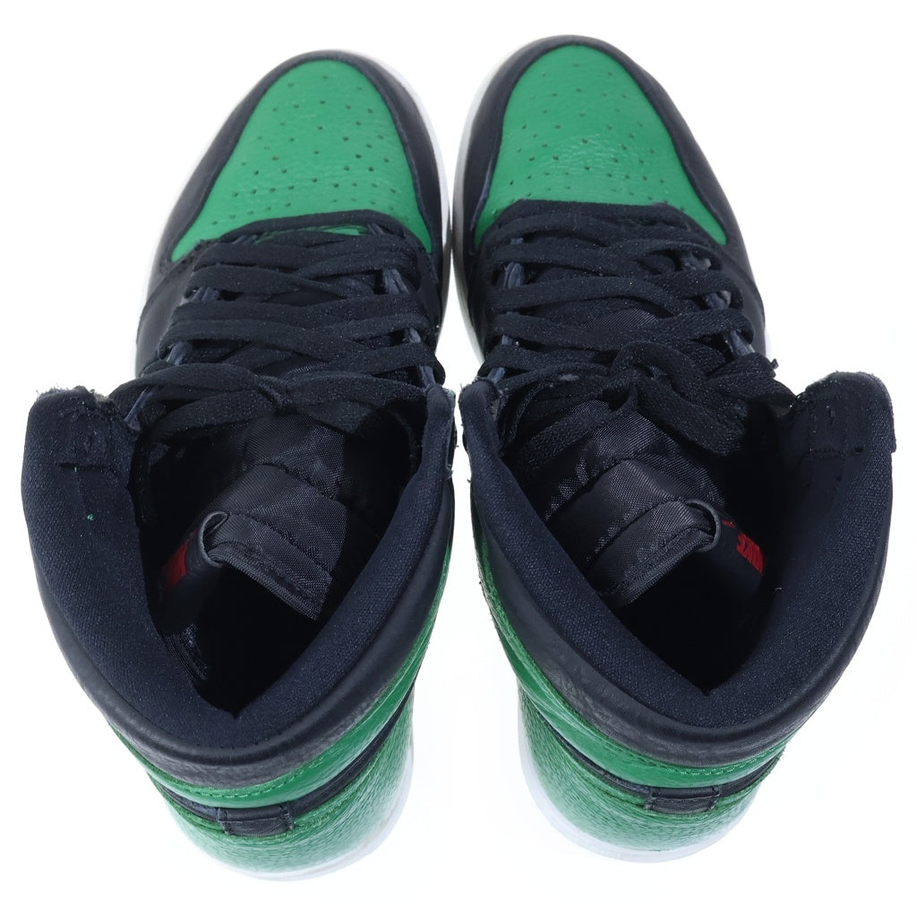 NIKE(ナイキ) AIR JORDAN 1 RETRO HIGH OG PINE GREEN エアジョーダン1 パイングリーン ハイカットスニーカー ブラック/グリーン US10.5/28.5cm 555088-030