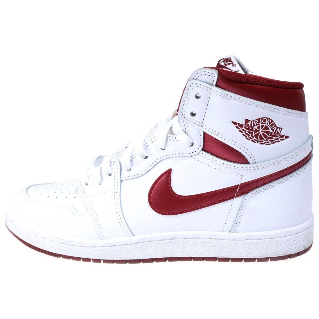 NIKE(ナイキ) AIR JORDAN 1 HIGH 85 METALLIC BURGUNDY エアジョーダン1 85 ハイカットスニーカー メタリックバーガンディ ホワイト/レッド US10.5/28.5cm BQ4422-161