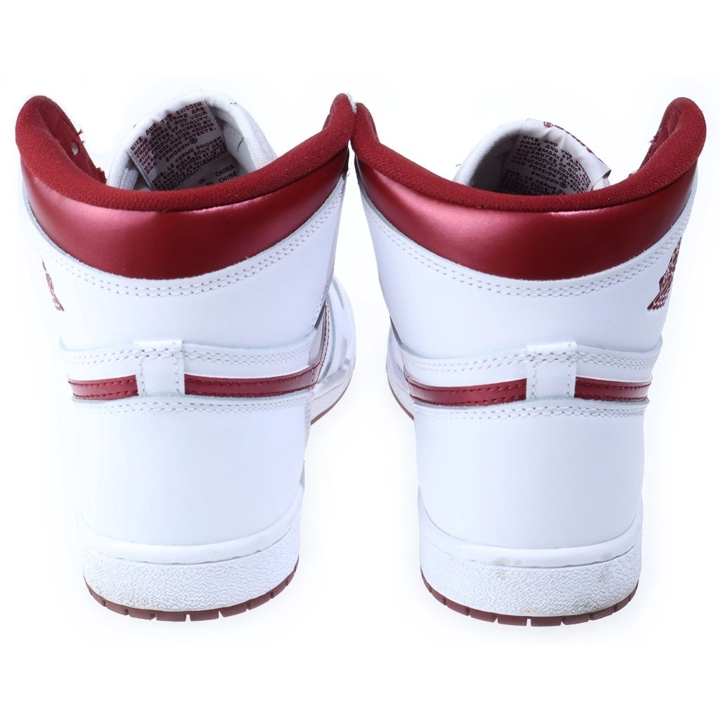 NIKE(ナイキ) AIR JORDAN 1 HIGH 85 METALLIC BURGUNDY エアジョーダン1 85 ハイカットスニーカー メタリックバーガンディ ホワイト/レッド US10.5/28.5cm BQ4422-161