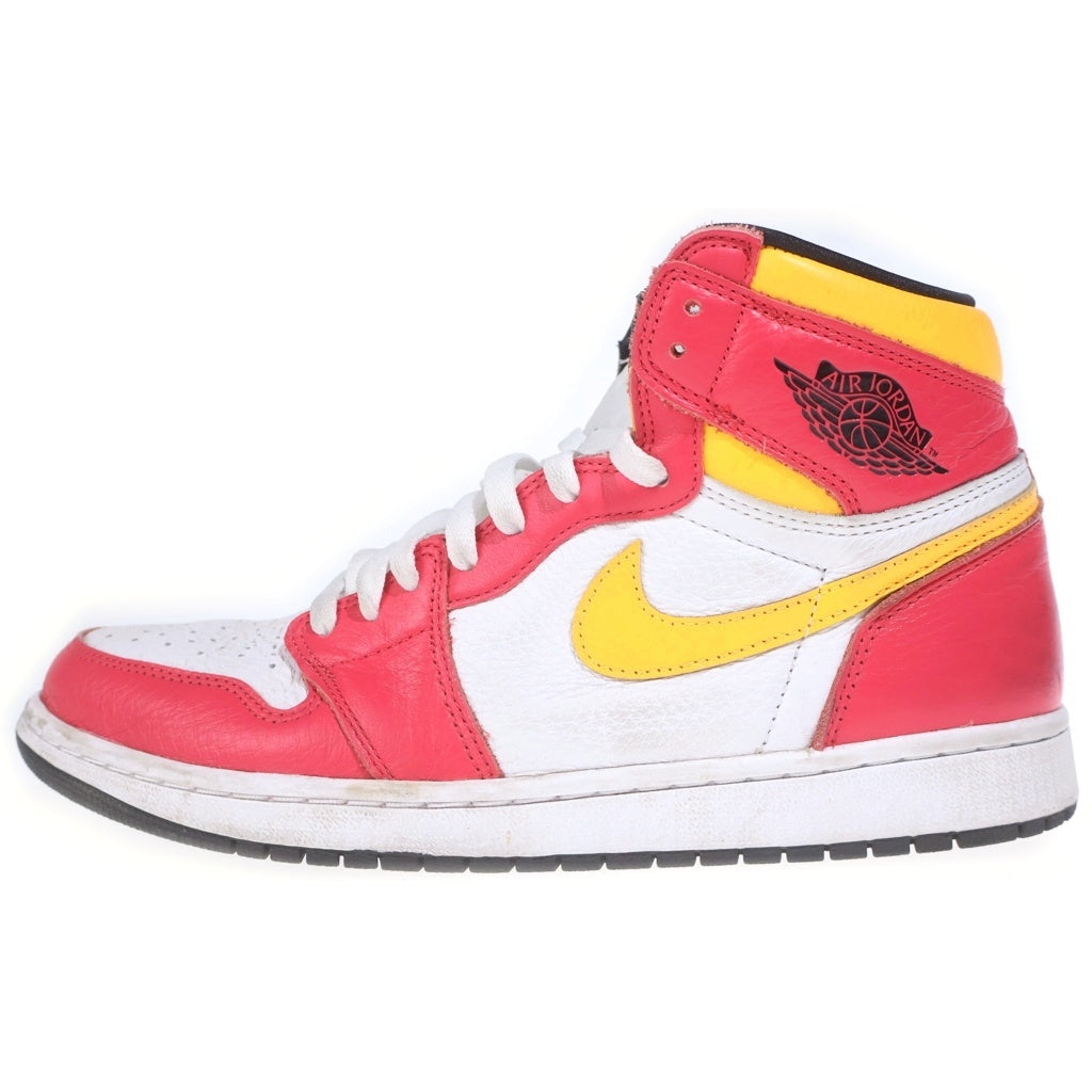 NIKE(ナイキ) AIR JORDAN 1 RETRO HIGH OG LIGHT FUSION RED エアジョーダン1 レトロ ライトフュージョン レッド ハイカットスニーカー US10.5/28.5cm 555088-603