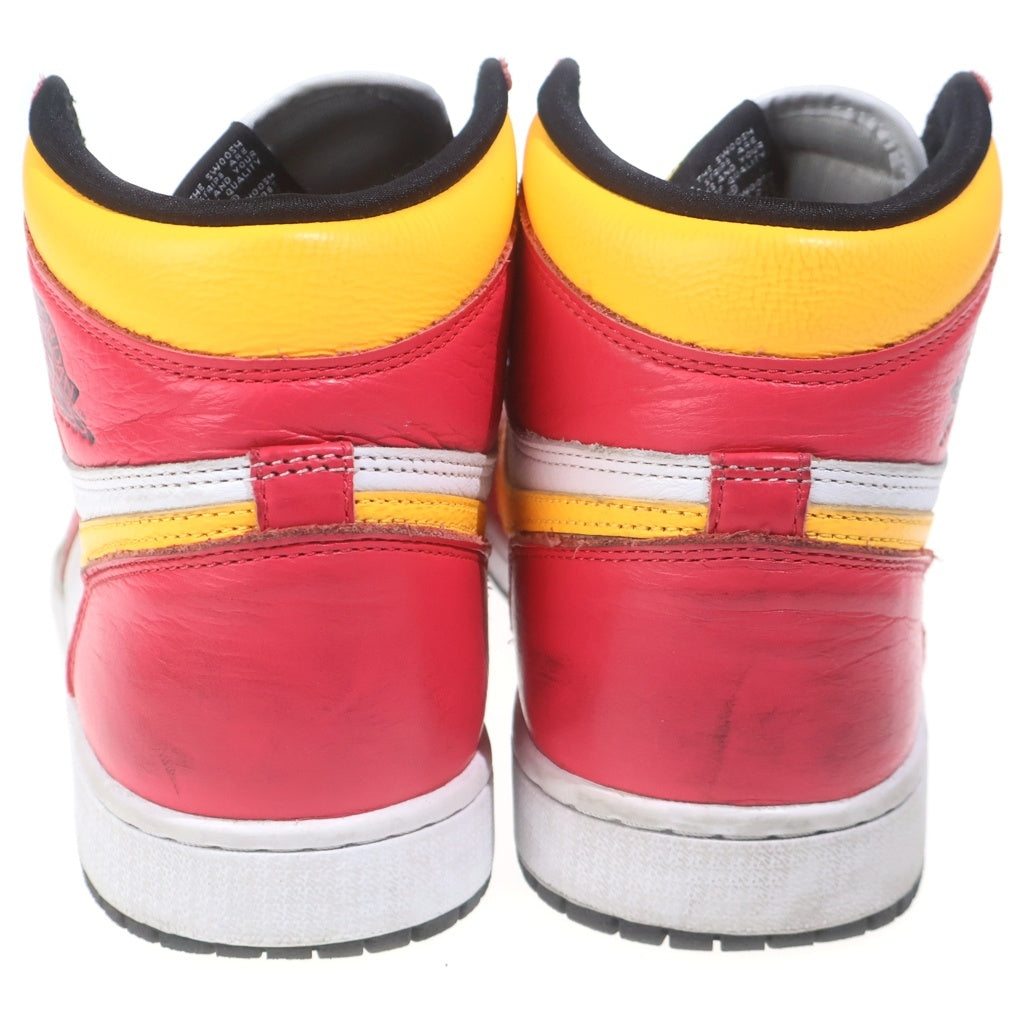 NIKE(ナイキ) AIR JORDAN 1 RETRO HIGH OG LIGHT FUSION RED エアジョーダン1 レトロ ライトフュージョン レッド ハイカットスニーカー US10.5/28.5cm 555088-603